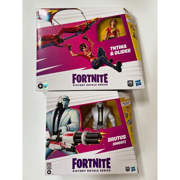 Fortnite Victory Royale Series TNTina & Glider, and Brutus (Ghost) Lot Of 2